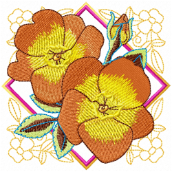 Flowers Embroidery Design 9